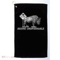 Garand Thumb Become UnGovernable Bison Golf Towel thumb 0