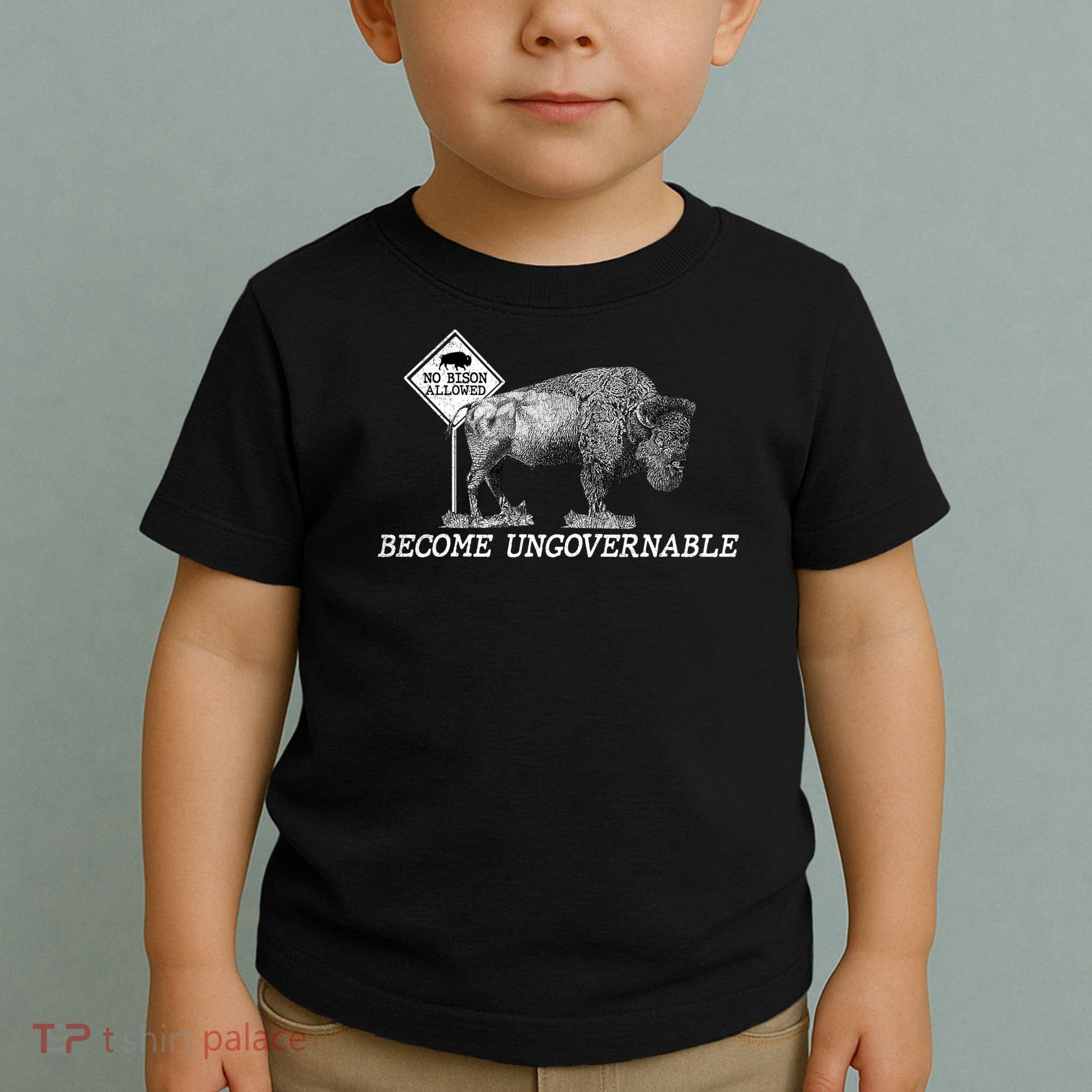 Garand Thumb Become UnGovernable Bison Toddler T-Shirt