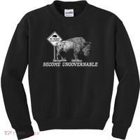 Garand Thumb Become UnGovernable Bison Kids Sweatshirt thumb 0