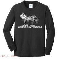 Garand Thumb Become UnGovernable Bison Kids Long Sleeve Shirt thumb 0