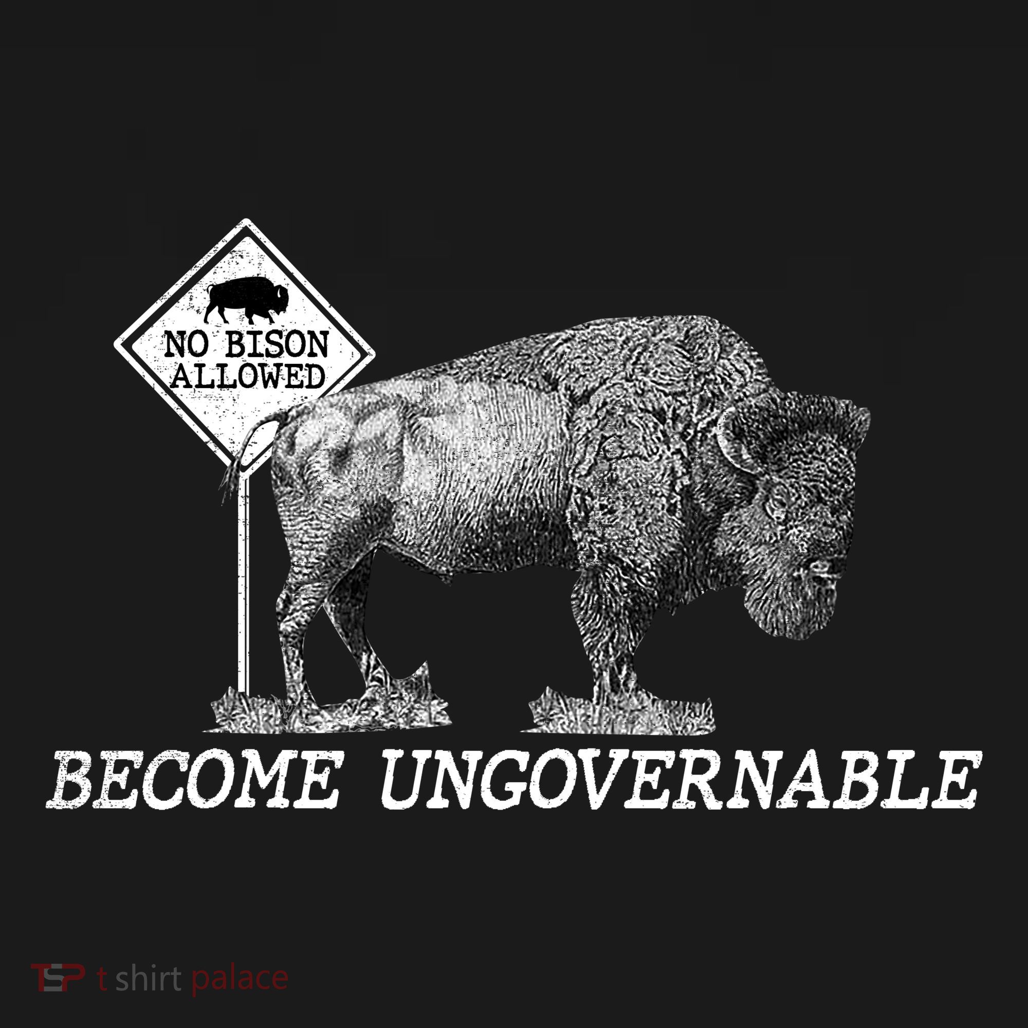 Garand Thumb Become UnGovernable Bison Kids Long Sleeve Shirt