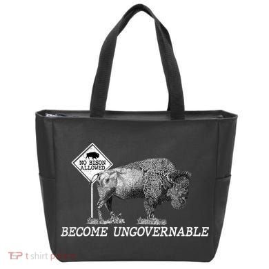 Garand Thumb Become UnGovernable Bison Tote Bag