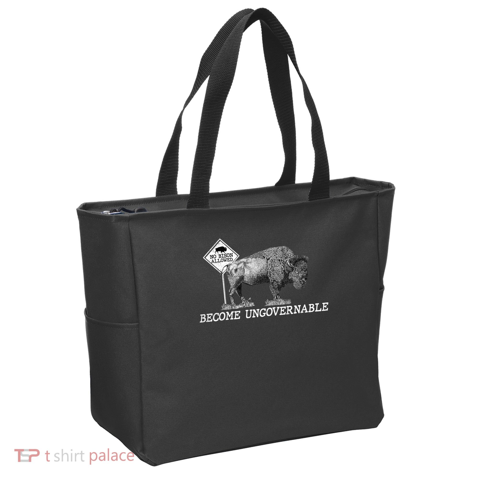 Garand Thumb Become UnGovernable Bison Tote Bag