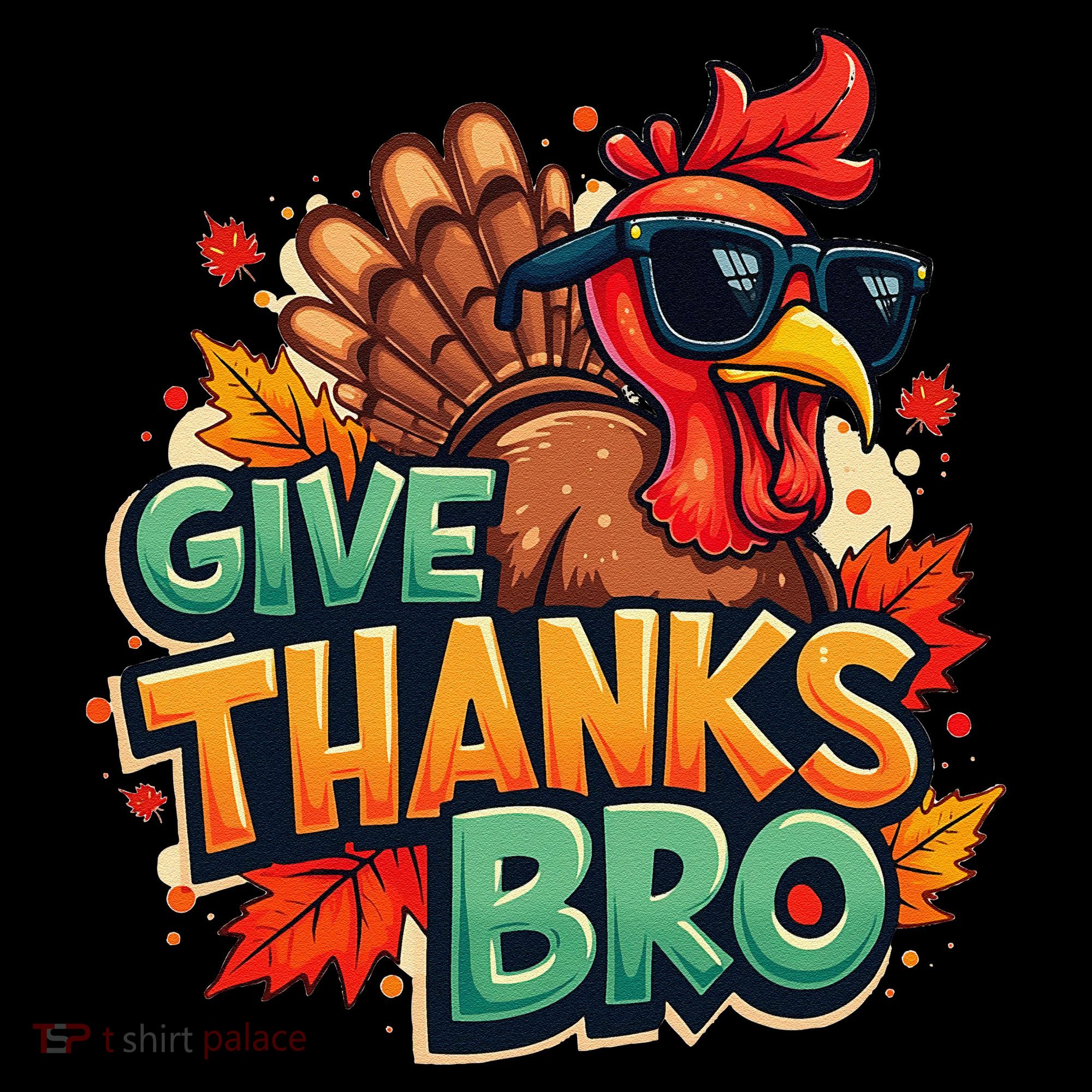 Give Thanks Bro Cute Turkey Thankful Thanksgiving Coffee Mug