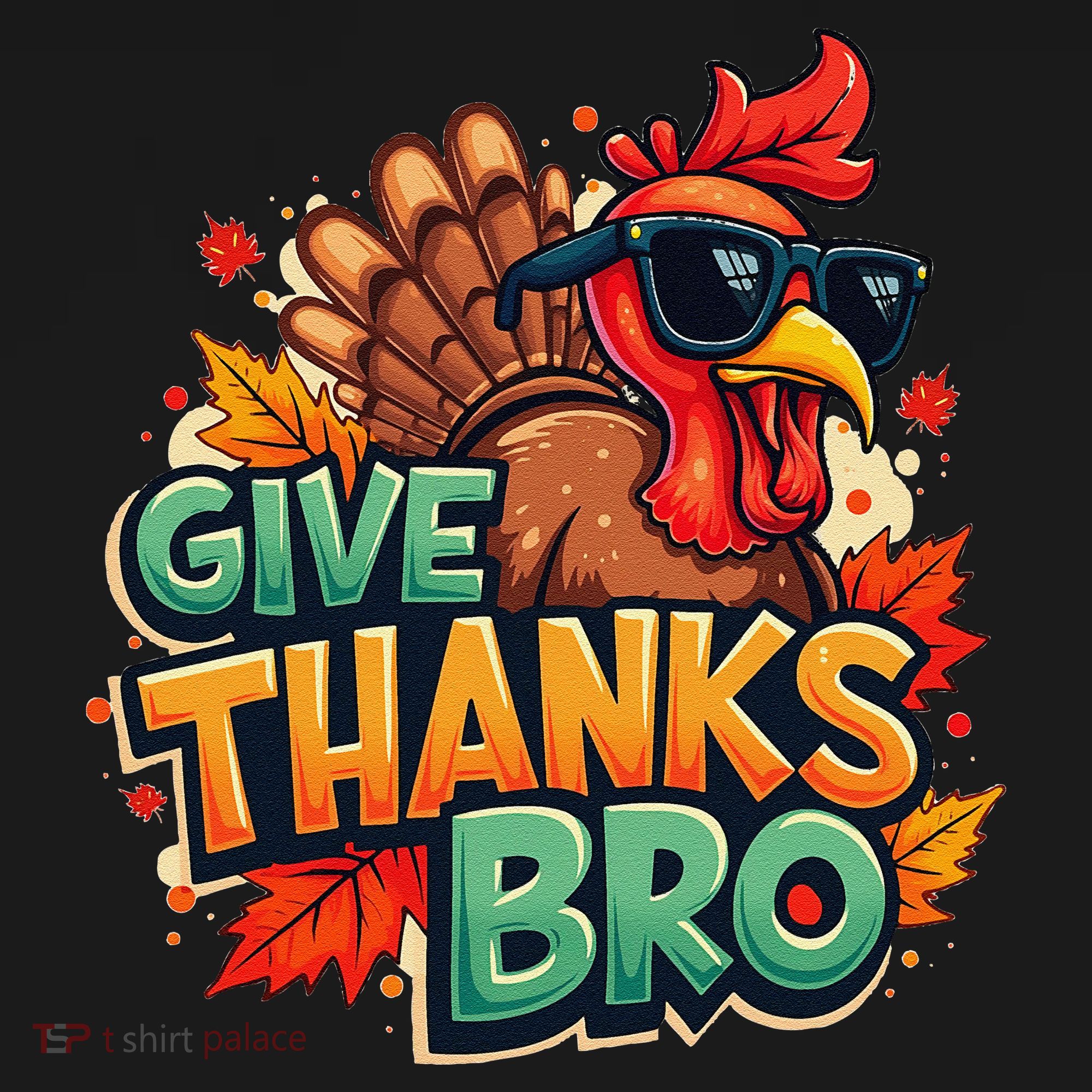 Give Thanks Bro Cute Turkey Thankful Thanksgiving Women's Hoodie