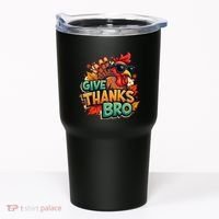 Give Thanks Bro Cute Turkey Thankful Thanksgiving Tumbler thumb 0