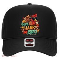 Give Thanks Bro Cute Turkey Thankful Thanksgiving Hat thumb 0