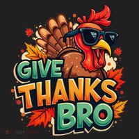 Give Thanks Bro Cute Turkey Thankful Thanksgiving Hat thumb 2
