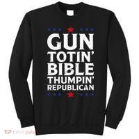 Gun Toting Bible Thumping Republican Sweatshirt thumb 0