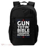Gun Toting Bible Thumping Republican Backpack thumb 0