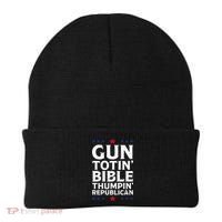 Gun Toting Bible Thumping Republican Beanie thumb 0