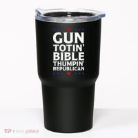 Gun Toting Bible Thumping Republican Tumbler thumb 0
