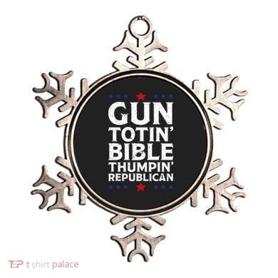 Gun Toting Bible Thumping Republican Ornament