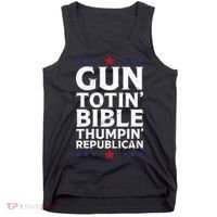 Gun Toting Bible Thumping Republican Tank Top thumb 0