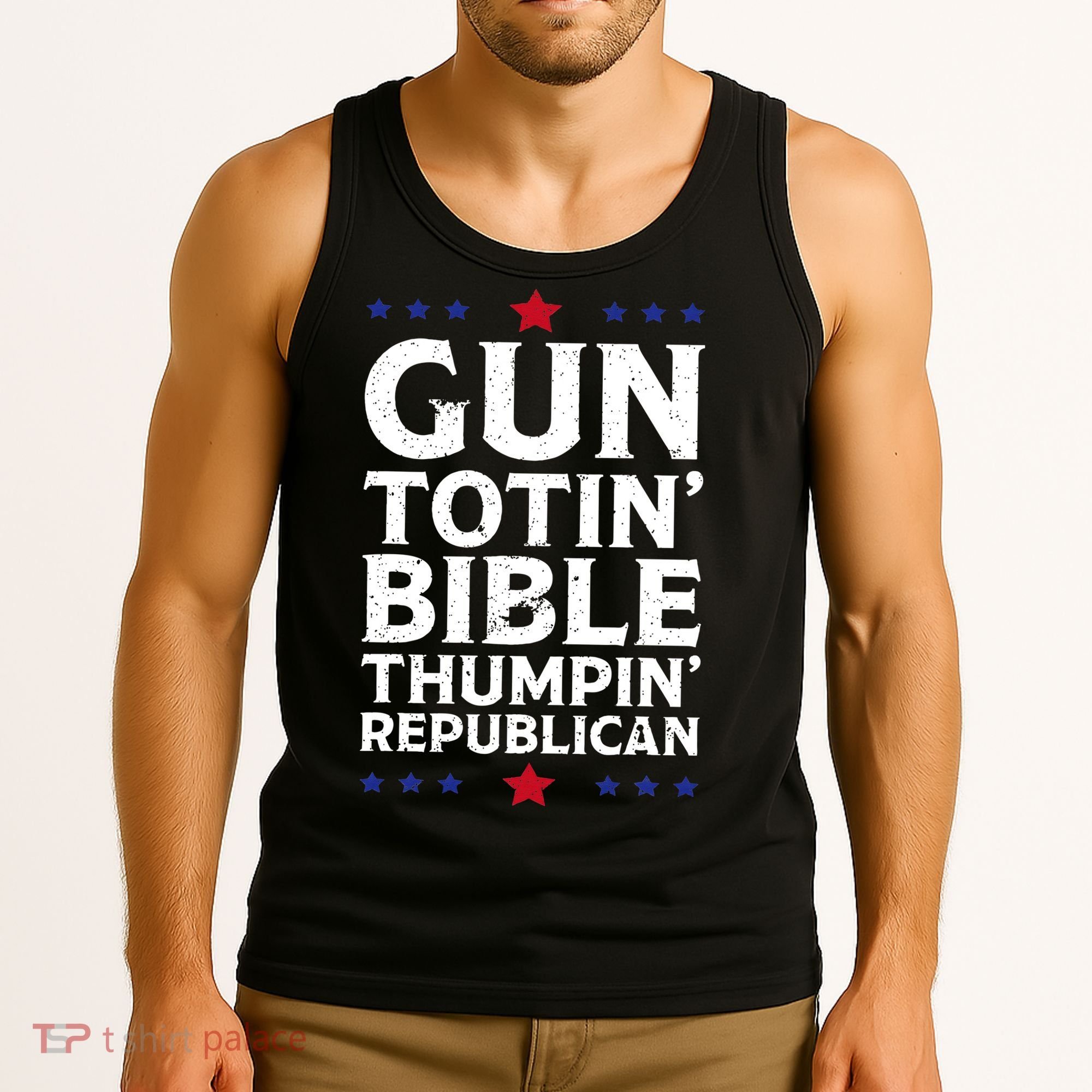 Gun Toting Bible Thumping Republican Tank Top