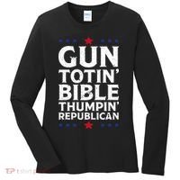 Gun Toting Bible Thumping Republican Women's Long Sleeve Shirt thumb 0