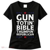 Gun Toting Bible Thumping Republican Women's T-Shirt thumb 0