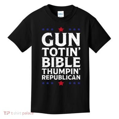 Gun Toting Bible Thumping Republican Kids T-Shirt