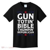 Gun Toting Bible Thumping Republican Kids T-Shirt thumb 0