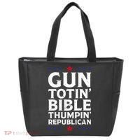 Gun Toting Bible Thumping Republican Tote Bag thumb 0