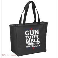 Gun Toting Bible Thumping Republican Tote Bag thumb 2
