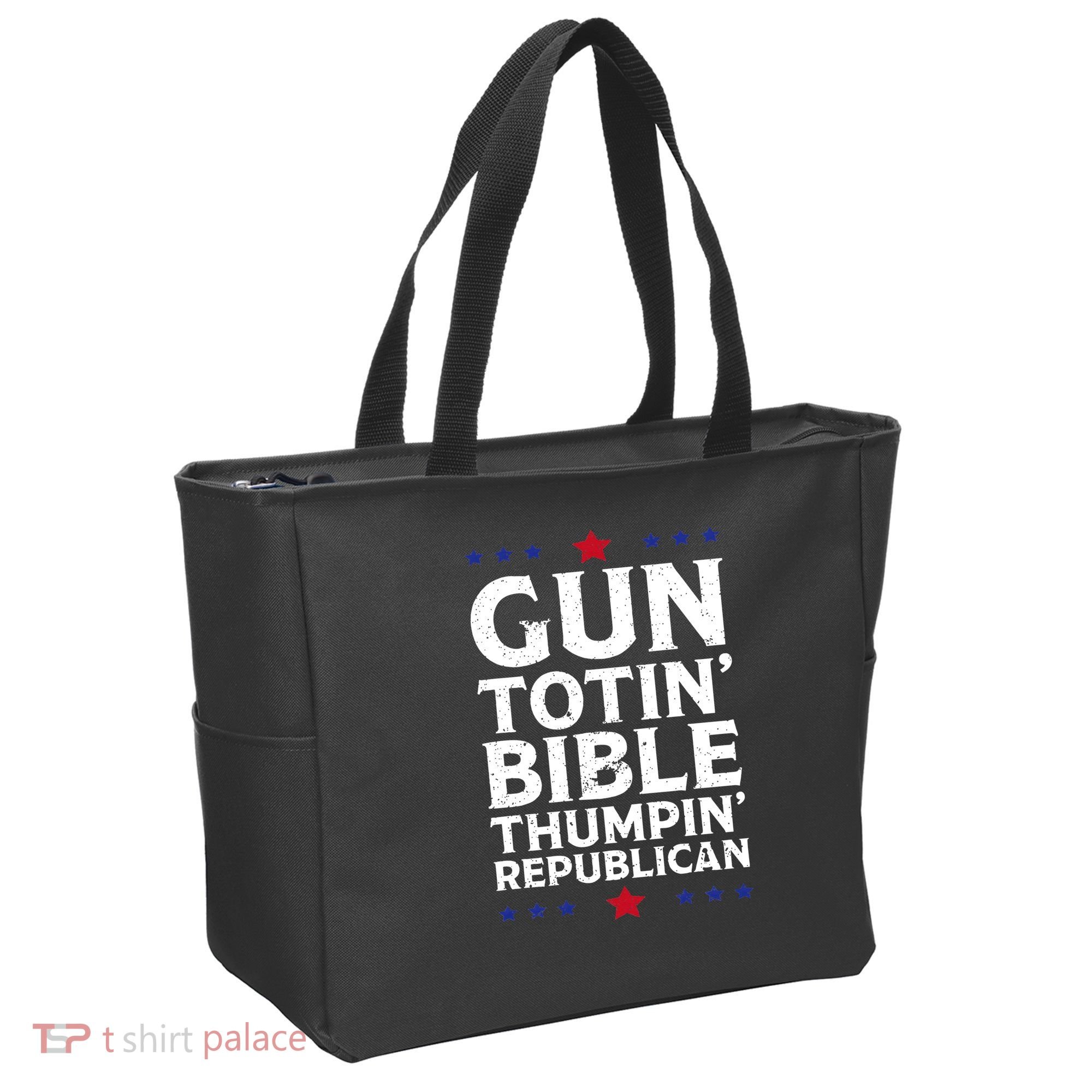 Gun Toting Bible Thumping Republican Tote Bag