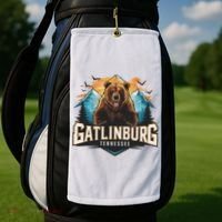 Gatlinburg Tennessee Bear Mountain Adventure Golf Towel thumb 2