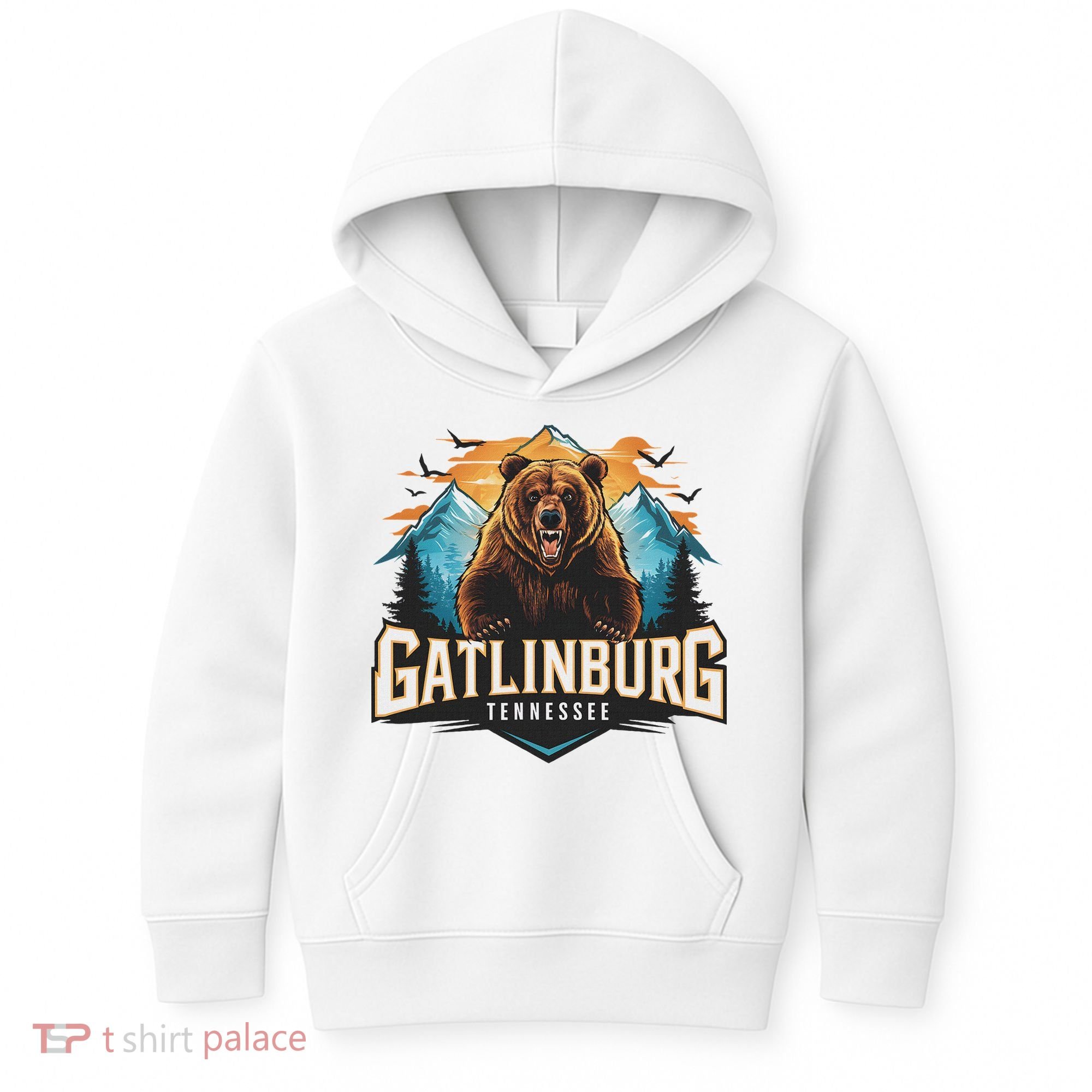 Gatlinburg Tennessee Bear Mountain Adventure Kids Hoodie