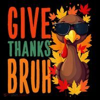 Give Thanks Bruh Funny Thanksgiving Turkey Thankful Bruh Gift Coffee Mug thumb 5
