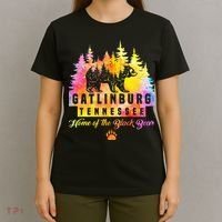 Gatlinburg Tennessee Bear Great Smoky Mountains Tie Dye T-Shirt thumb 4