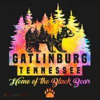 Gatlinburg Tennessee Bear Great Smoky Mountains Tie Dye Women's Tank Top thumb 5