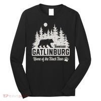 Gatlinburg Tennessee Black Bear Great Smoky Mountains Long Sleeve Shirt thumb 0