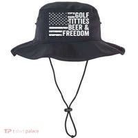 Golf Titties Beer Freedom Funny Golfer Joke Ing Cool Gift Bucket Hat thumb 0