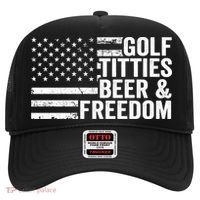 Golf Titties Beer Freedom Funny Golfer Joke Ing Cool Gift Hat thumb 0