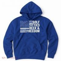 Golf Titties Beer Freedom Funny Golfer Joke Ing Cool Gift Hoodie thumb 0