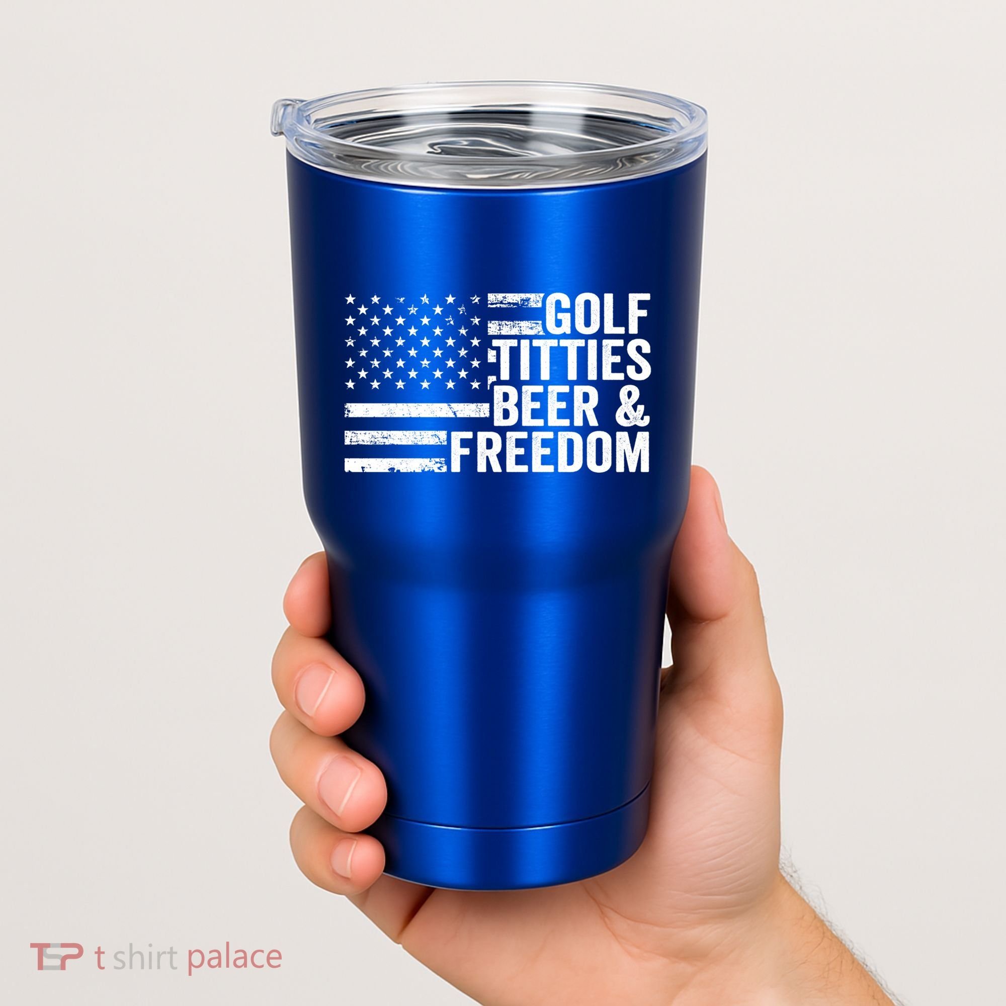 Golf Titties Beer Freedom Funny Golfer Joke Ing Cool Gift Tumbler