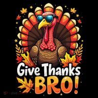 Give Thanks Bro Cute Turkey Thankful Thanksgiving Coffee Mug thumb 5