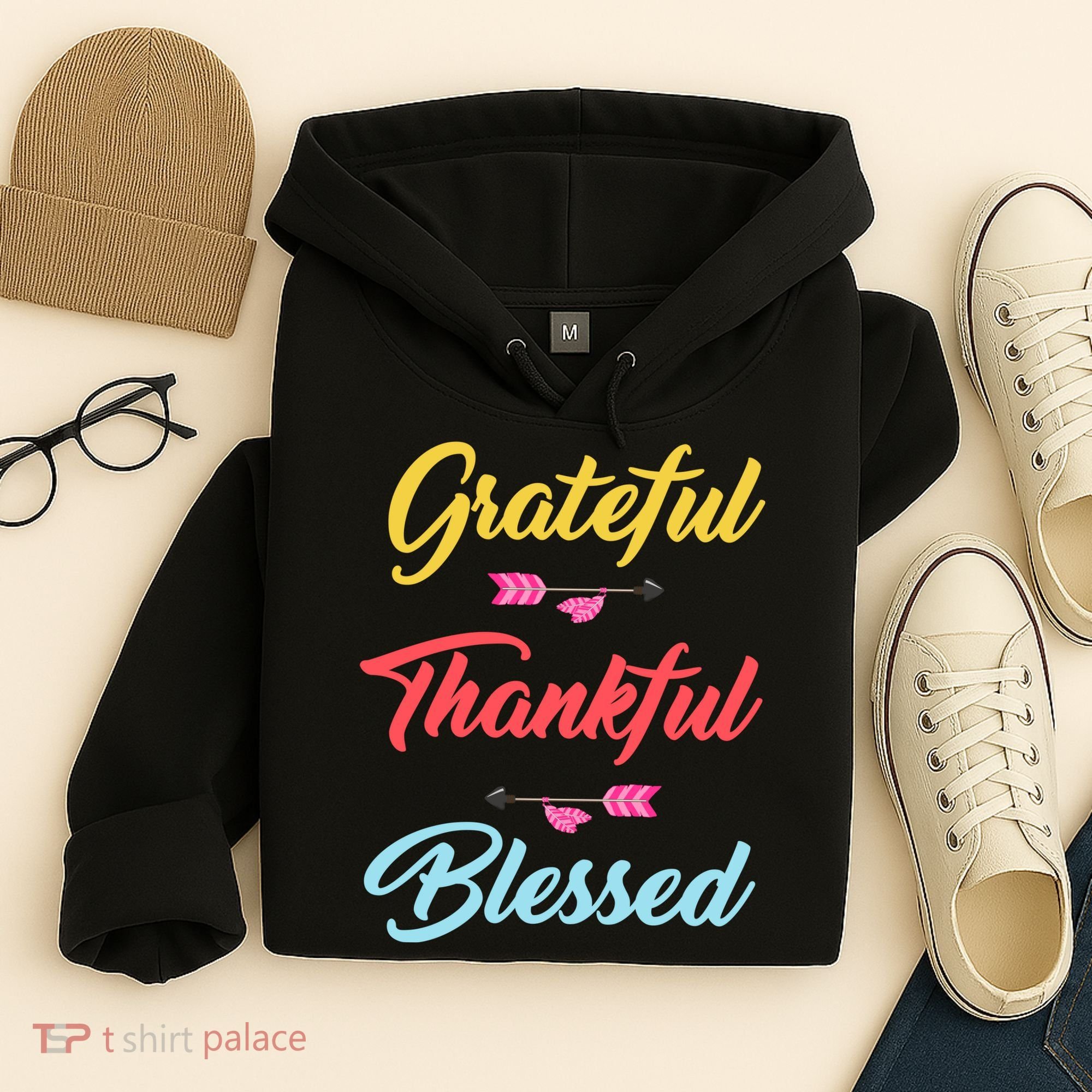 Grateful Thankful Blessed Hoodie