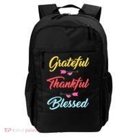 Grateful Thankful Blessed Backpack thumb 0