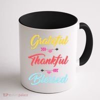 Grateful Thankful Blessed Coffee Mug thumb 1