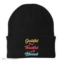 Grateful Thankful Blessed Beanie thumb 0