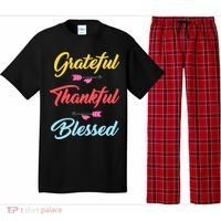 Grateful Thankful Blessed Pajama Set thumb 0