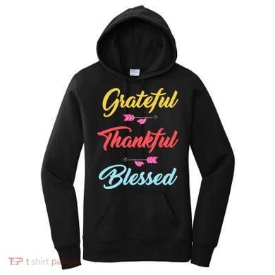Grateful Thankful Blessed Women's Hoodie