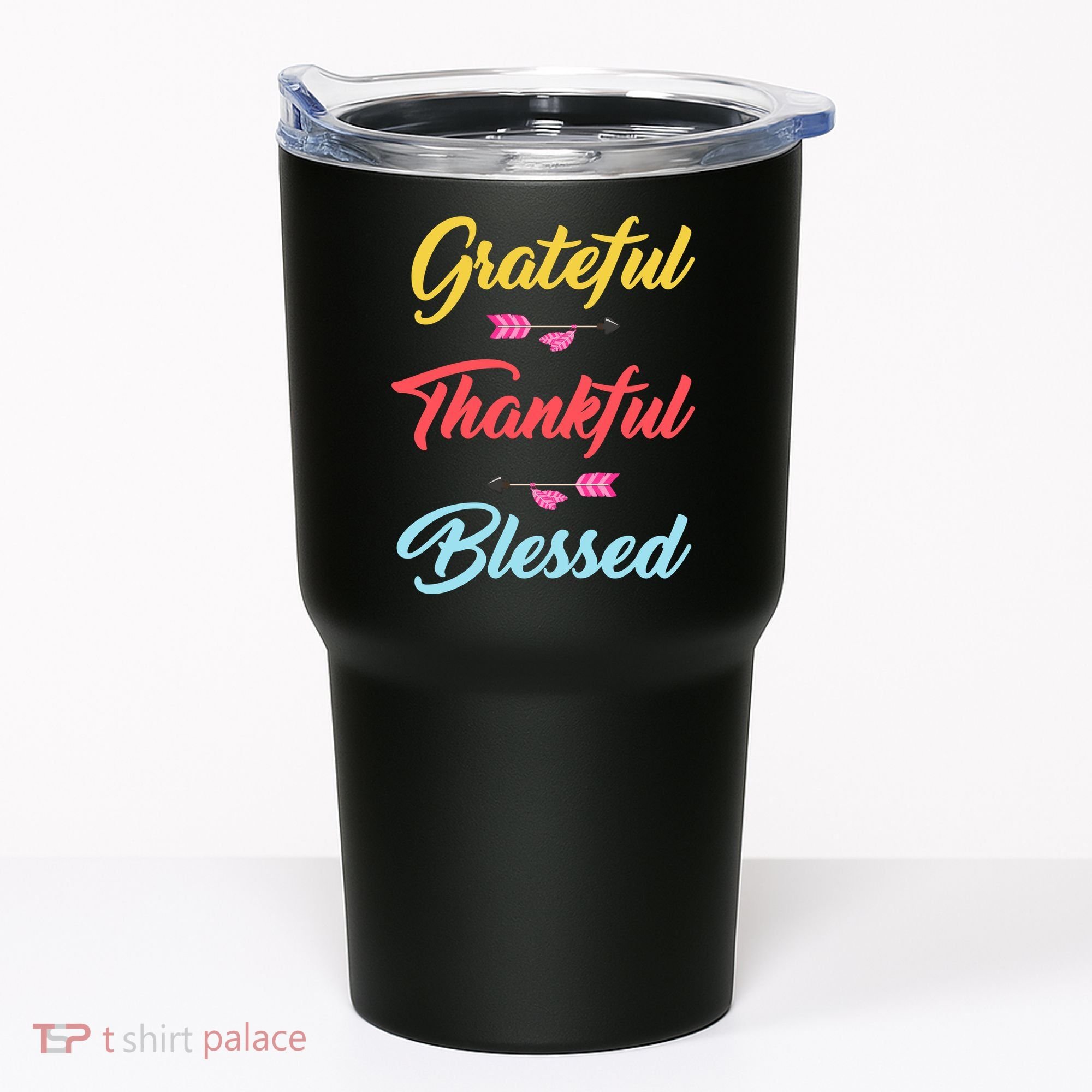 Grateful Thankful Blessed Tumbler