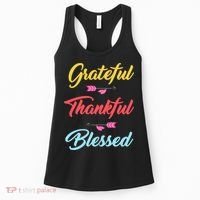 Grateful Thankful Blessed Women's Tank Top thumb 0