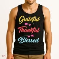 Grateful Thankful Blessed Tank Top thumb 3