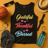 Grateful Thankful Blessed Tank Top thumb 4