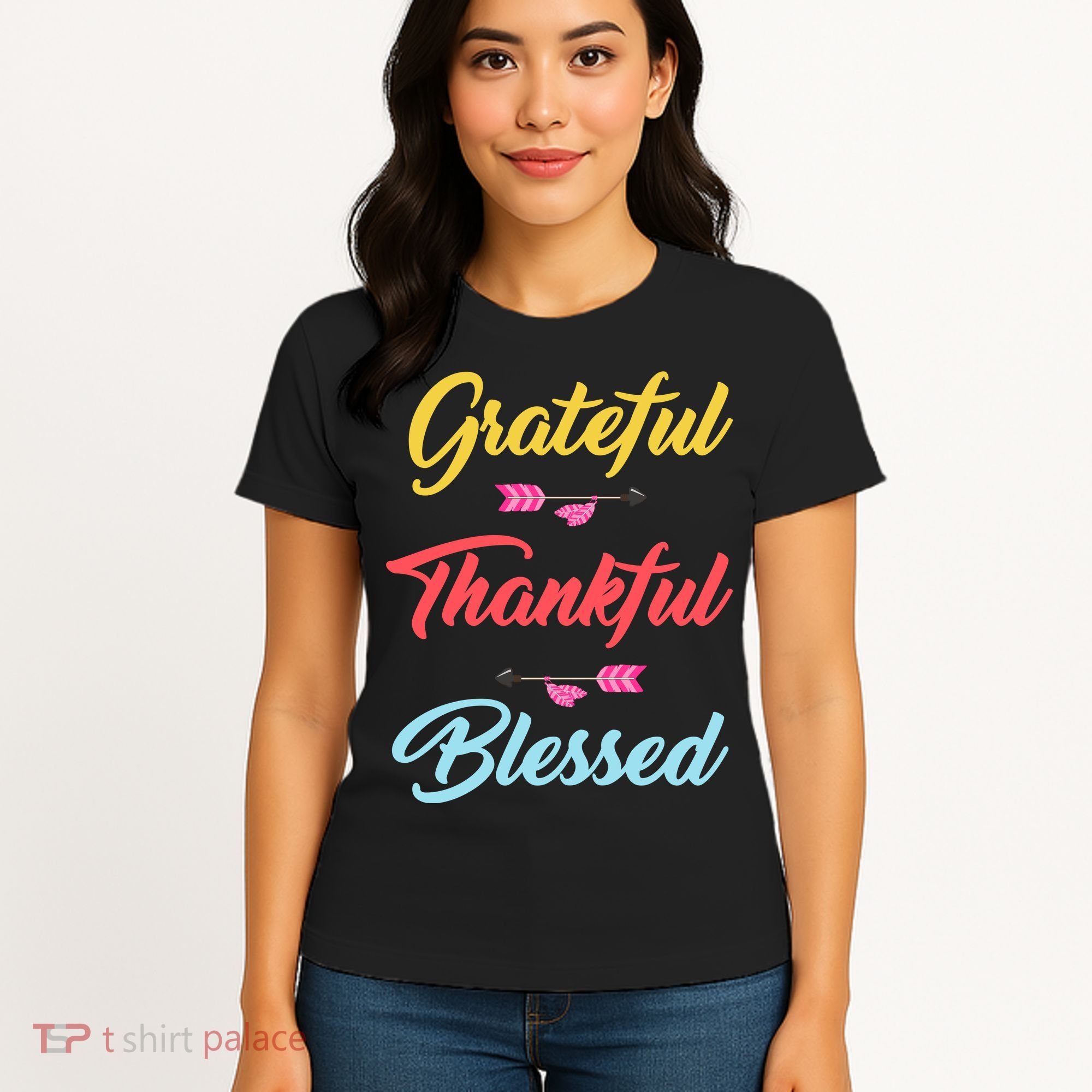 Grateful Thankful Blessed Women's T-Shirt