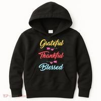 Grateful Thankful Blessed Kids Hoodie thumb 0