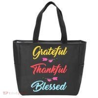 Grateful Thankful Blessed Tote Bag thumb 0